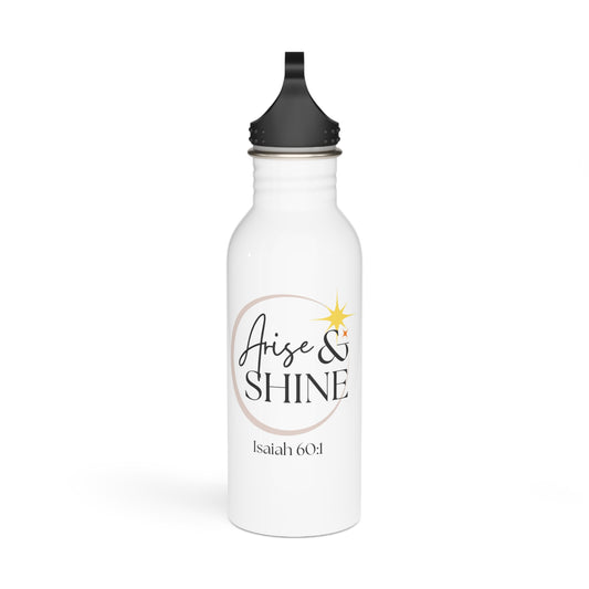 Arise & Shine Stainless Steel Water Bottle