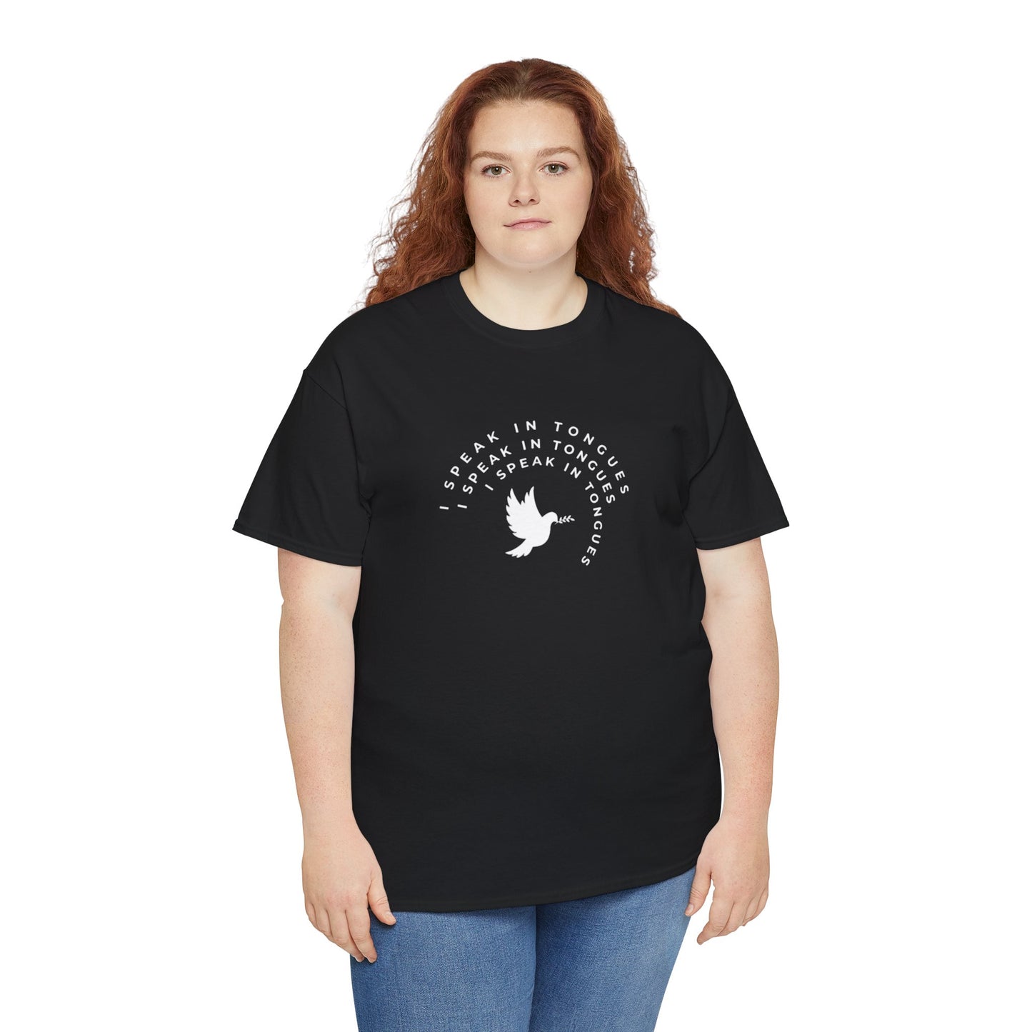 Speak In Tongues White Dove Unisex Cotton T-Shirt
