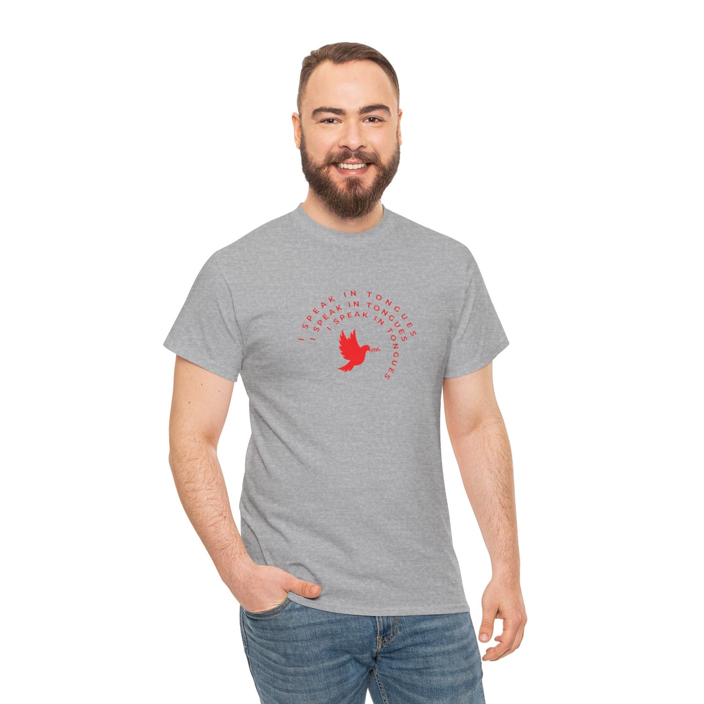 Speak In Tongues Red Dove Unisex Cotton T-Shirt