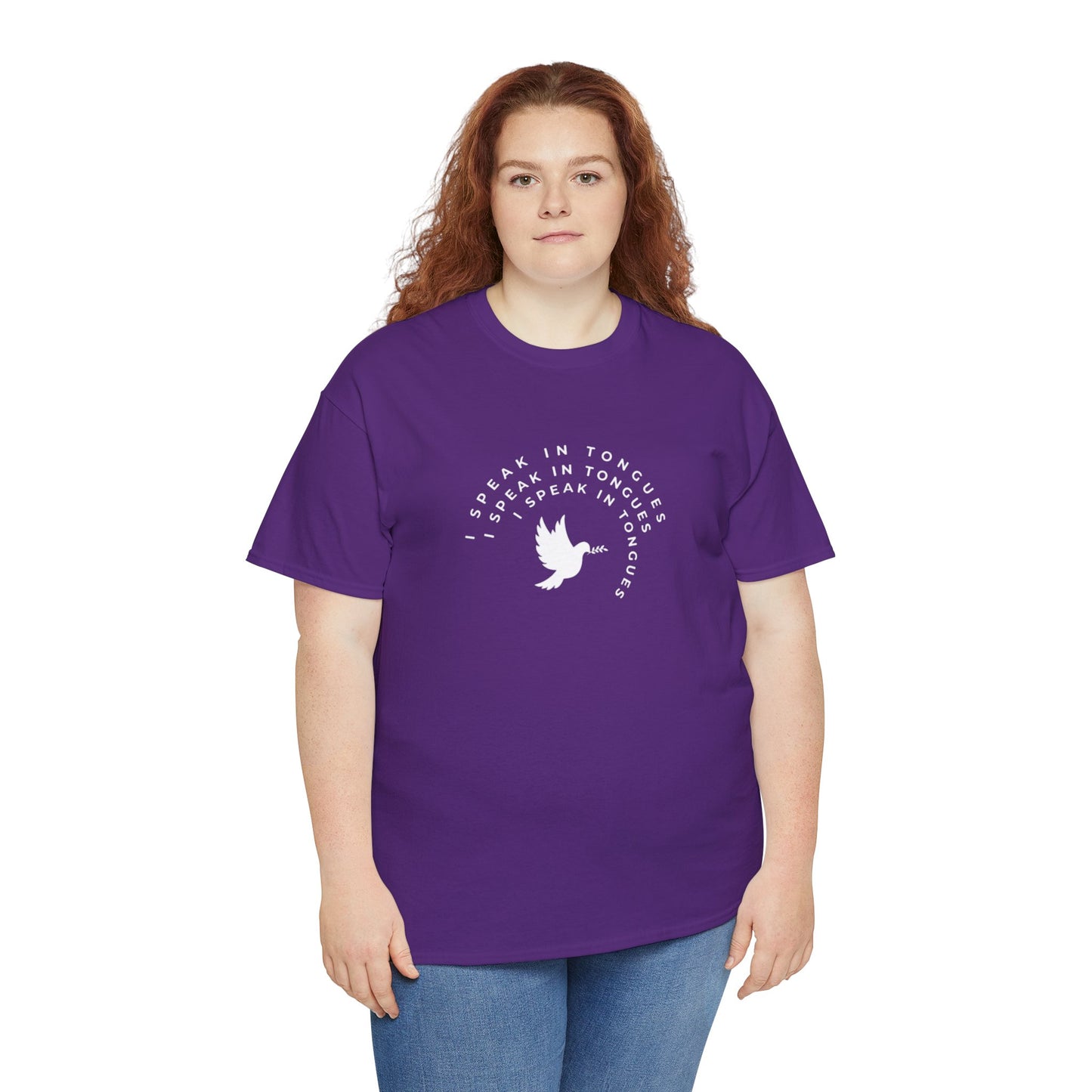Speak In Tongues White Dove Unisex Cotton T-Shirt