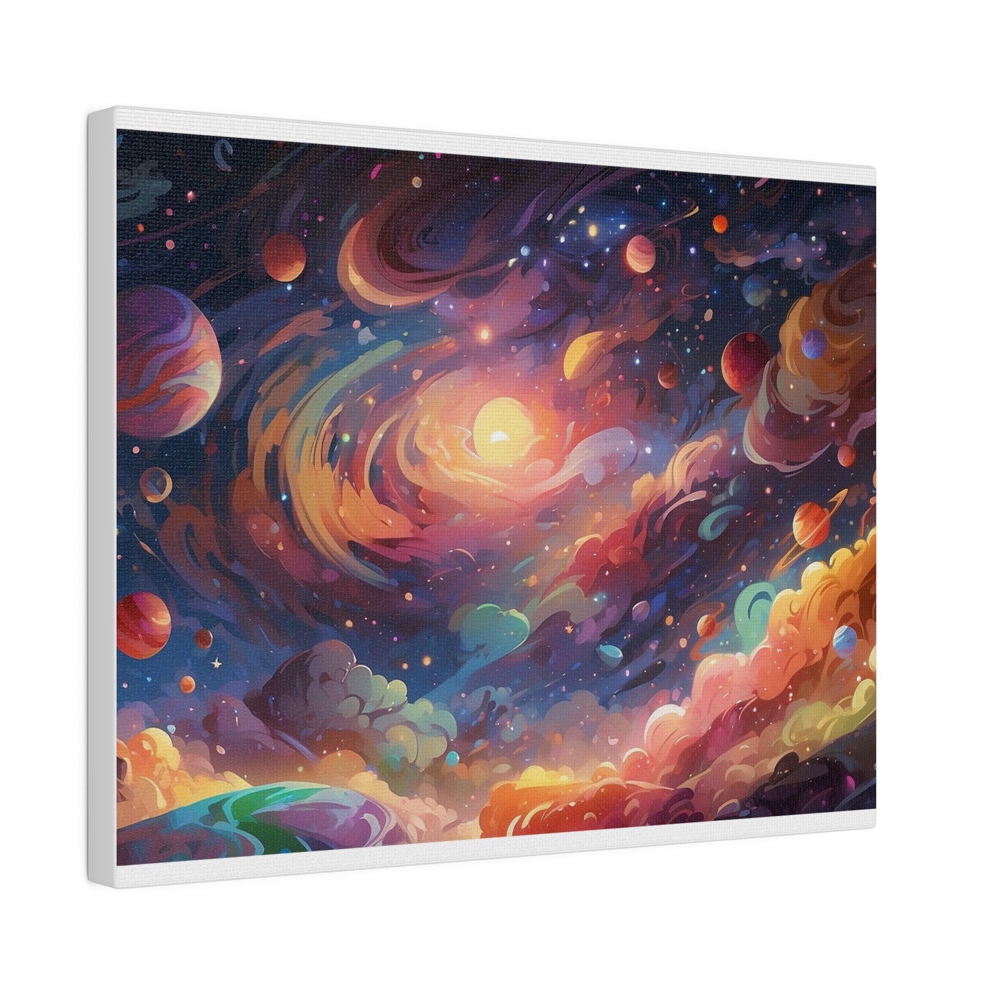 Glorious Galaxy Original Art Matte Canvas