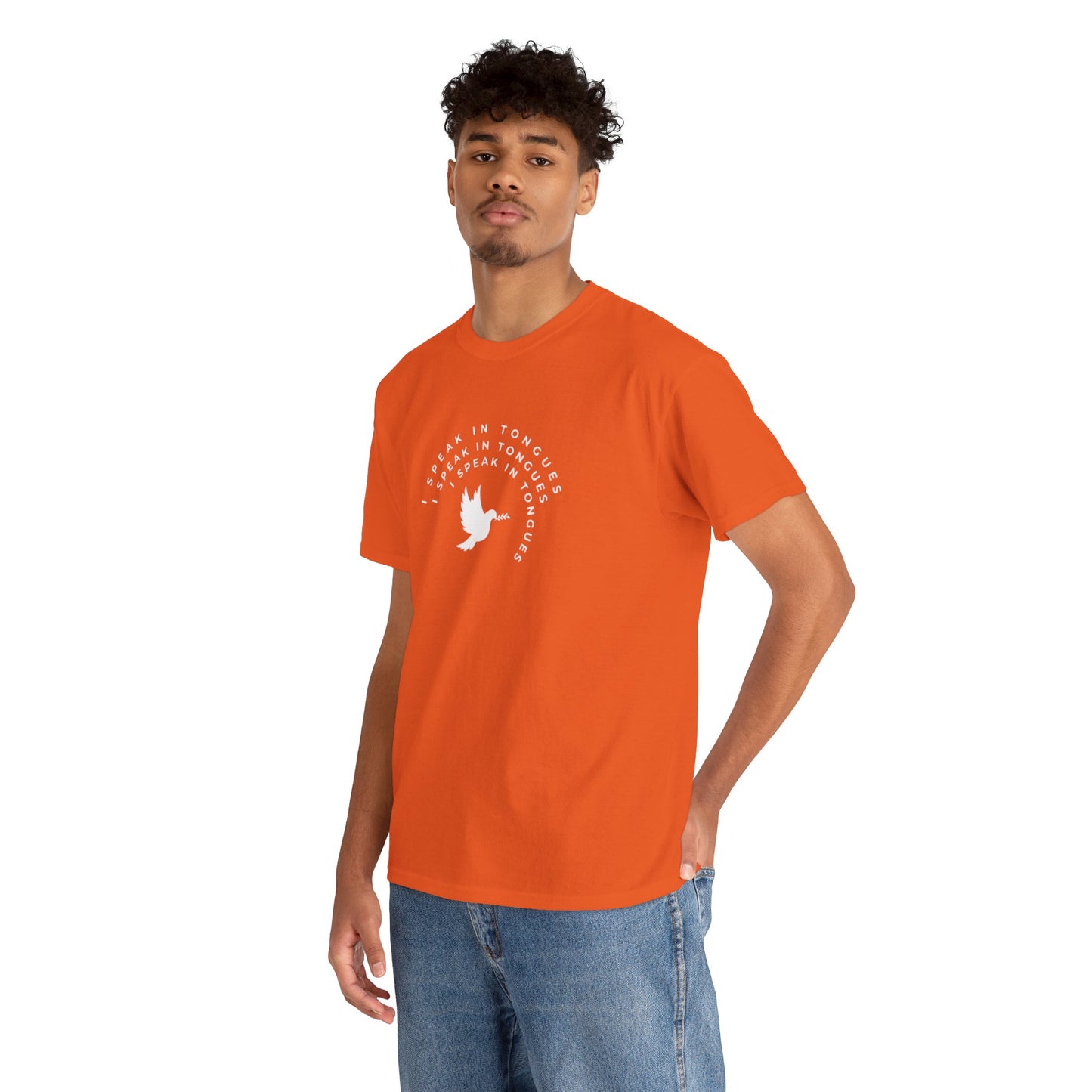 Speak In Tongues White Dove Unisex Cotton T-Shirt