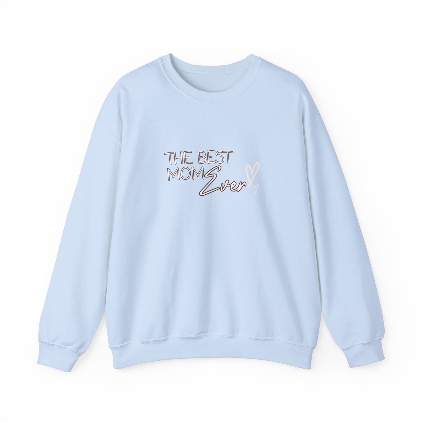 Best Mom Ever Hearts Heavy Blend™ Crewneck Sweatshirt