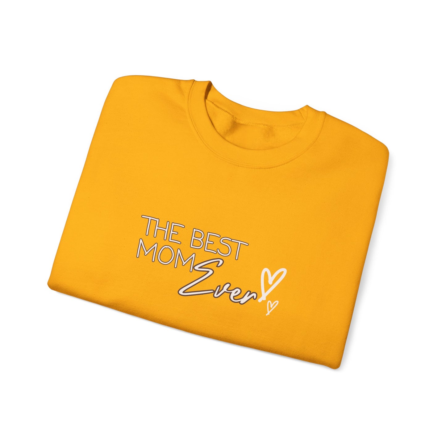 Best Mom Ever Hearts Heavy Blend™ Crewneck Sweatshirt