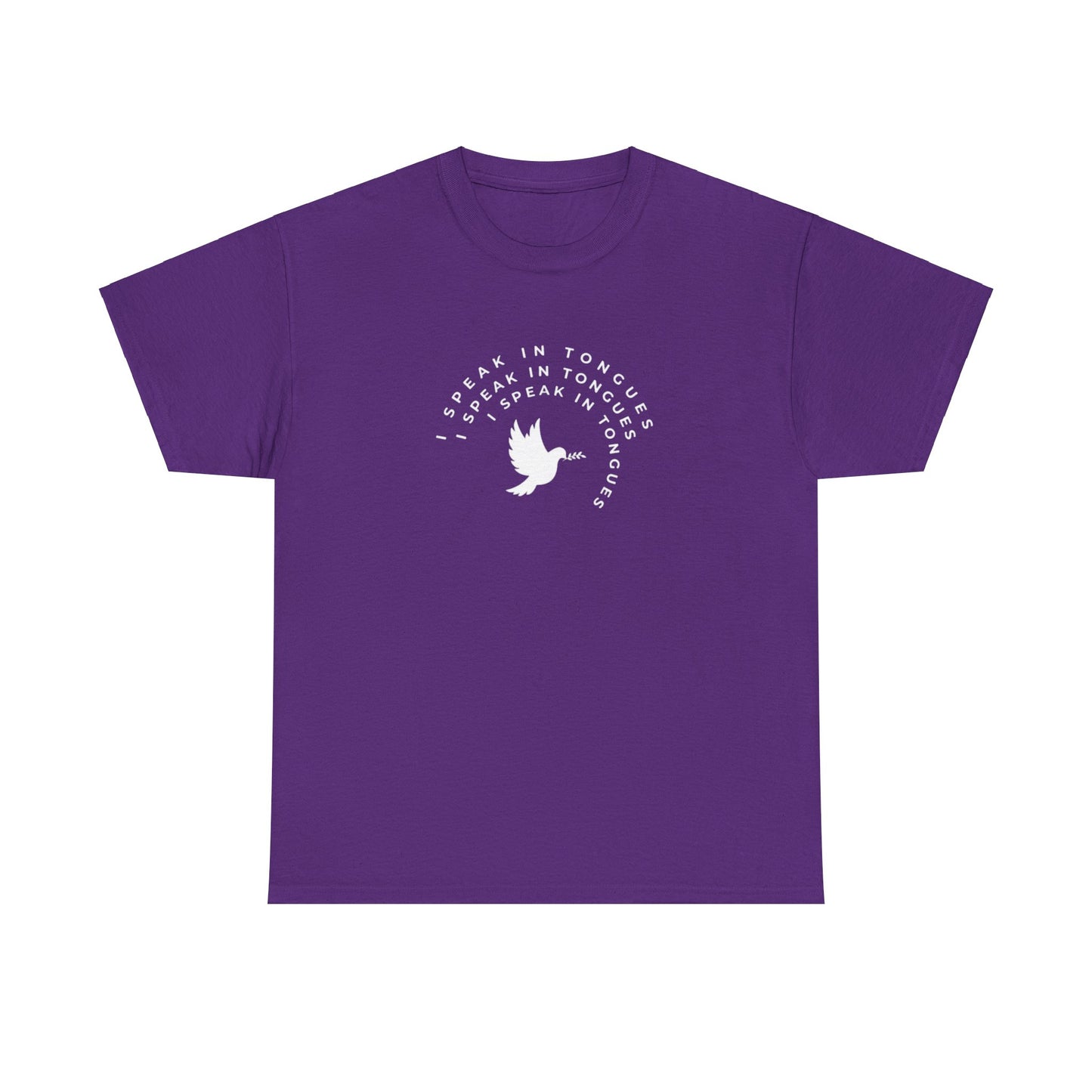 Speak In Tongues White Dove Unisex Cotton T-Shirt