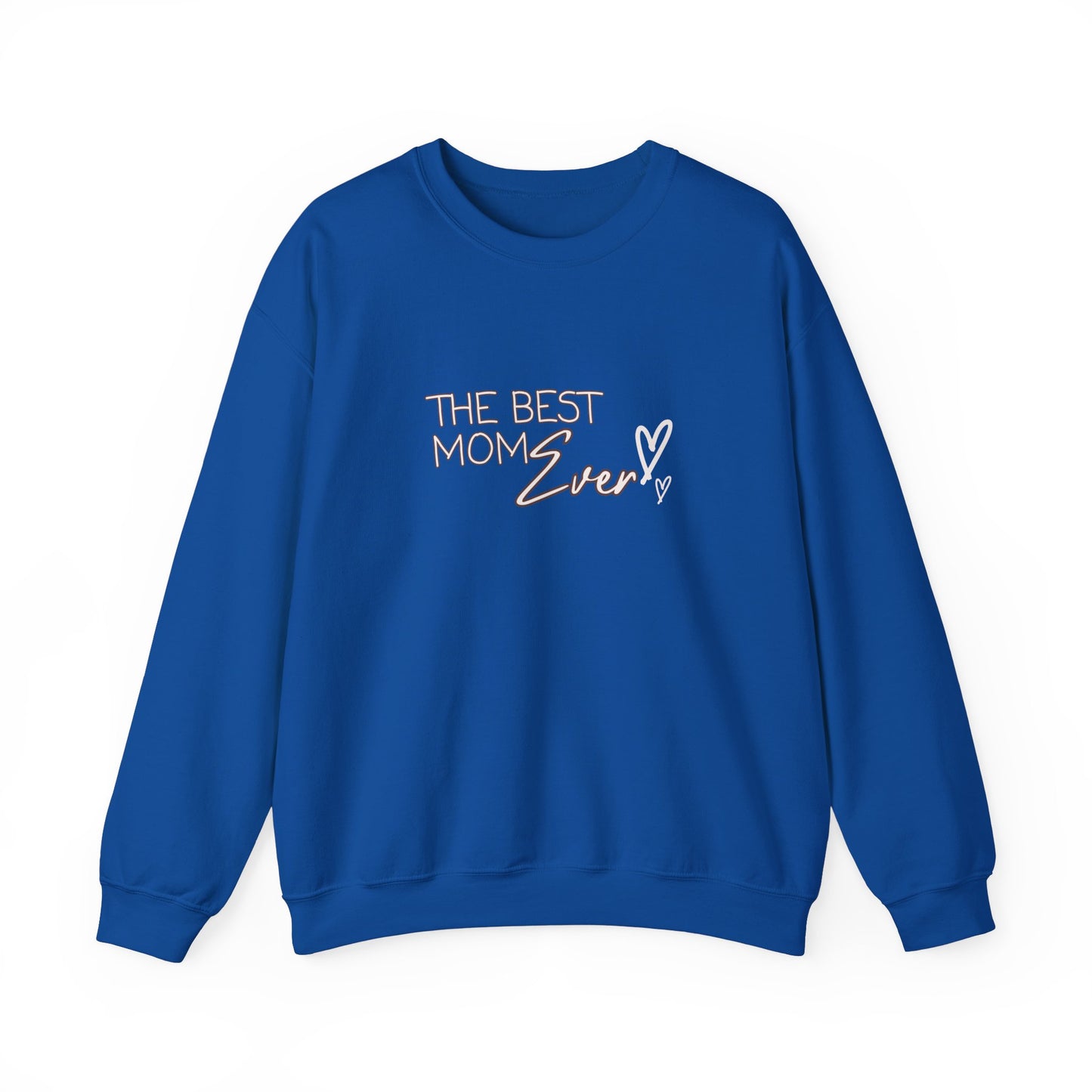 Best Mom Ever Hearts Heavy Blend™ Crewneck Sweatshirt
