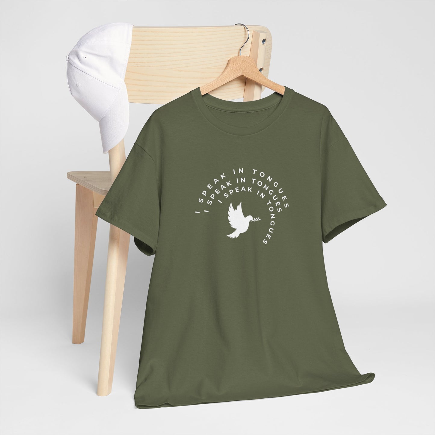 Speak In Tongues White Dove Unisex Cotton T-Shirt