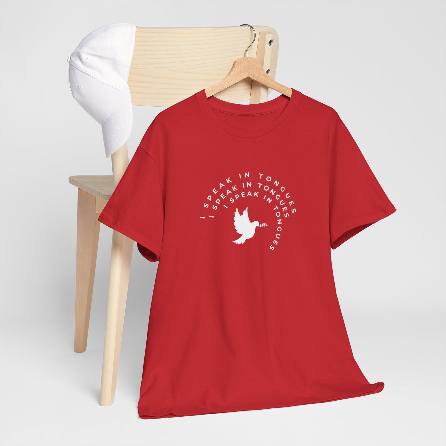 Speak In Tongues White Dove Unisex Cotton T-Shirt