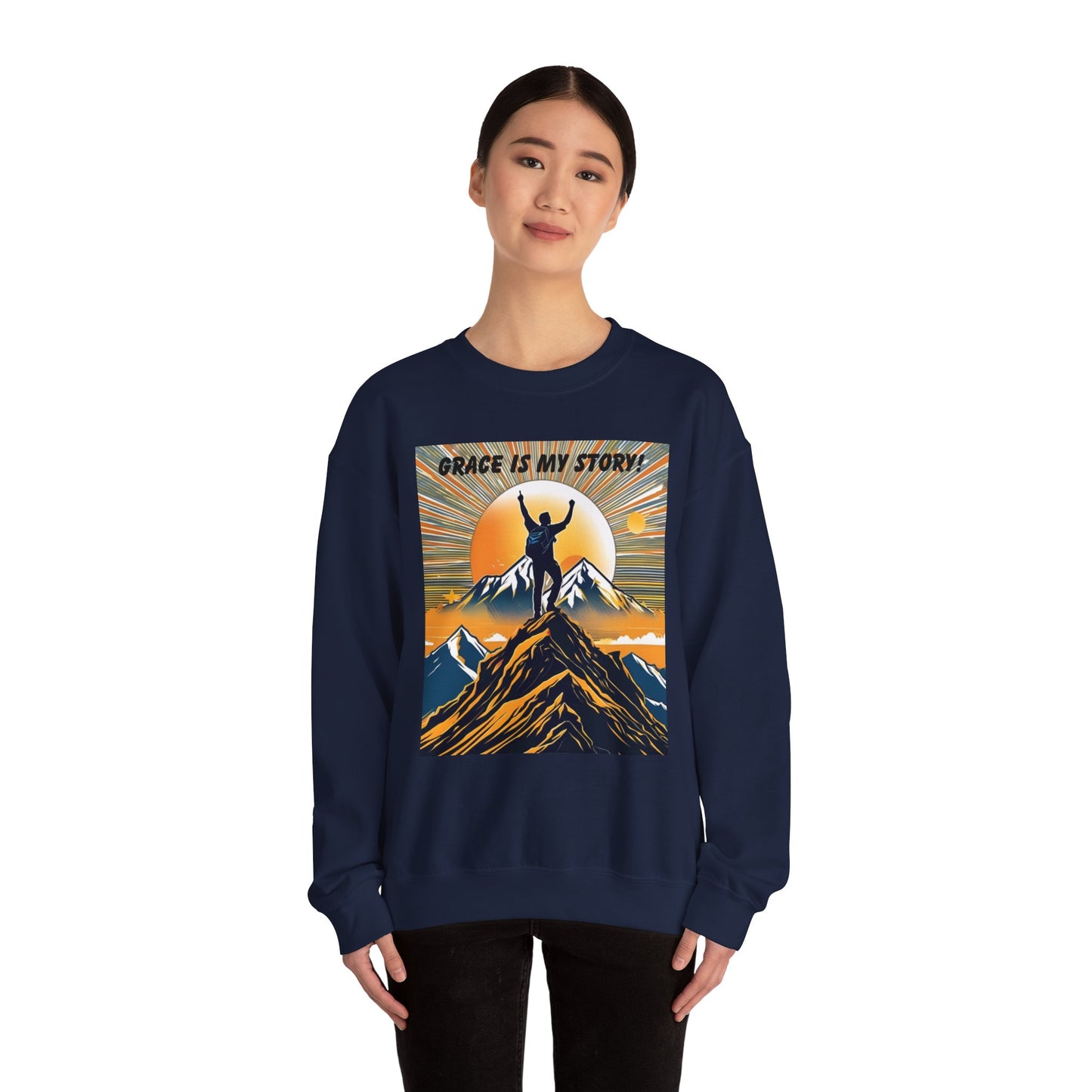 Grace Is My Story Unisex Crewneck Sweatshirt