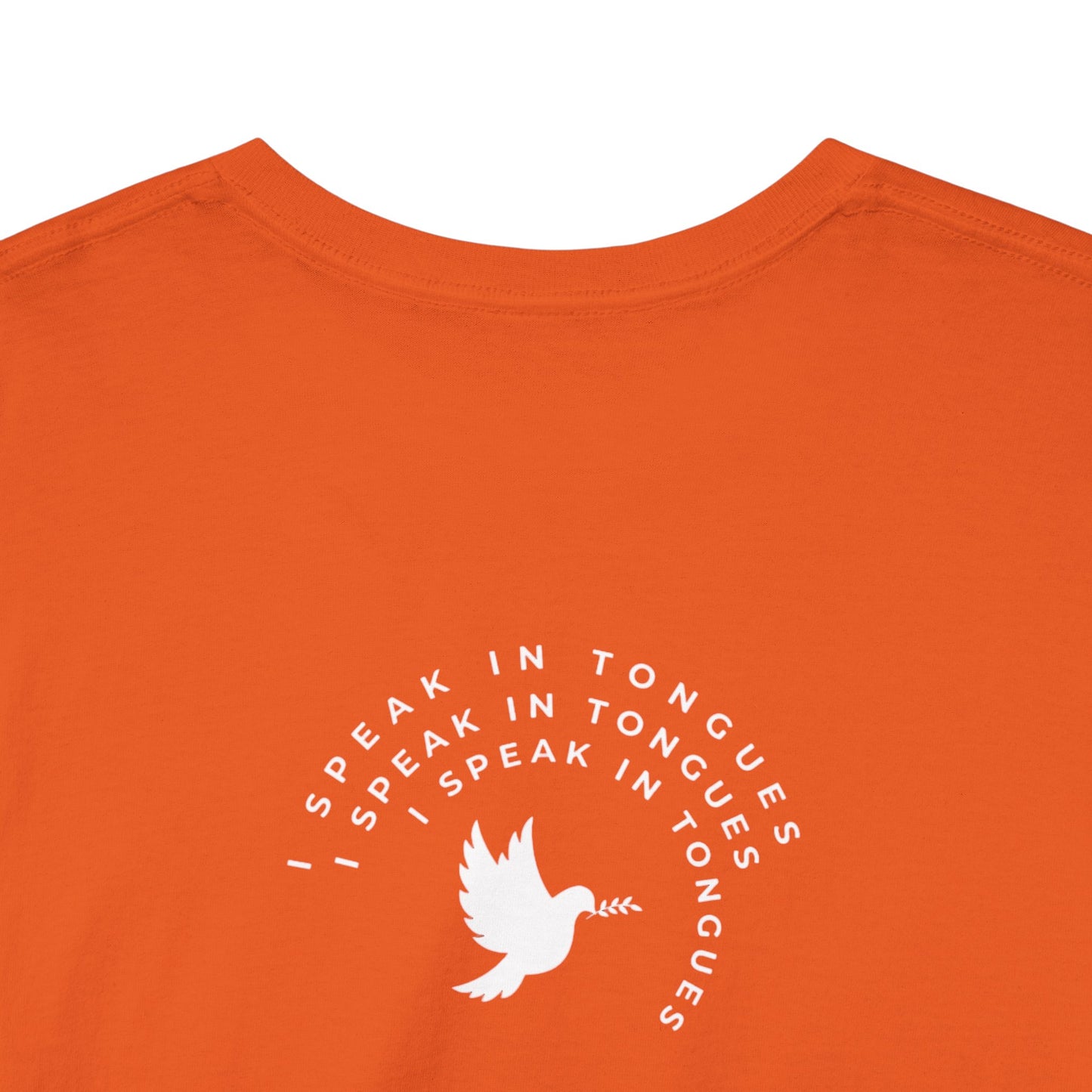 Speak In Tongues White Dove Unisex Cotton T-Shirt