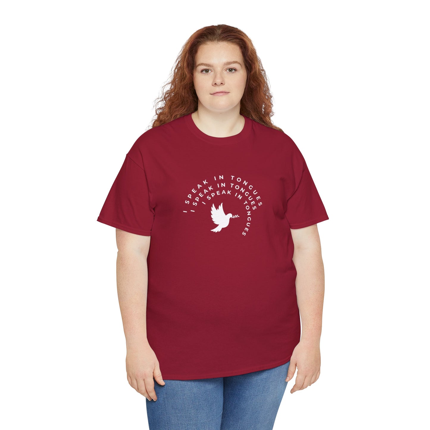 Speak In Tongues White Dove Unisex Cotton T-Shirt