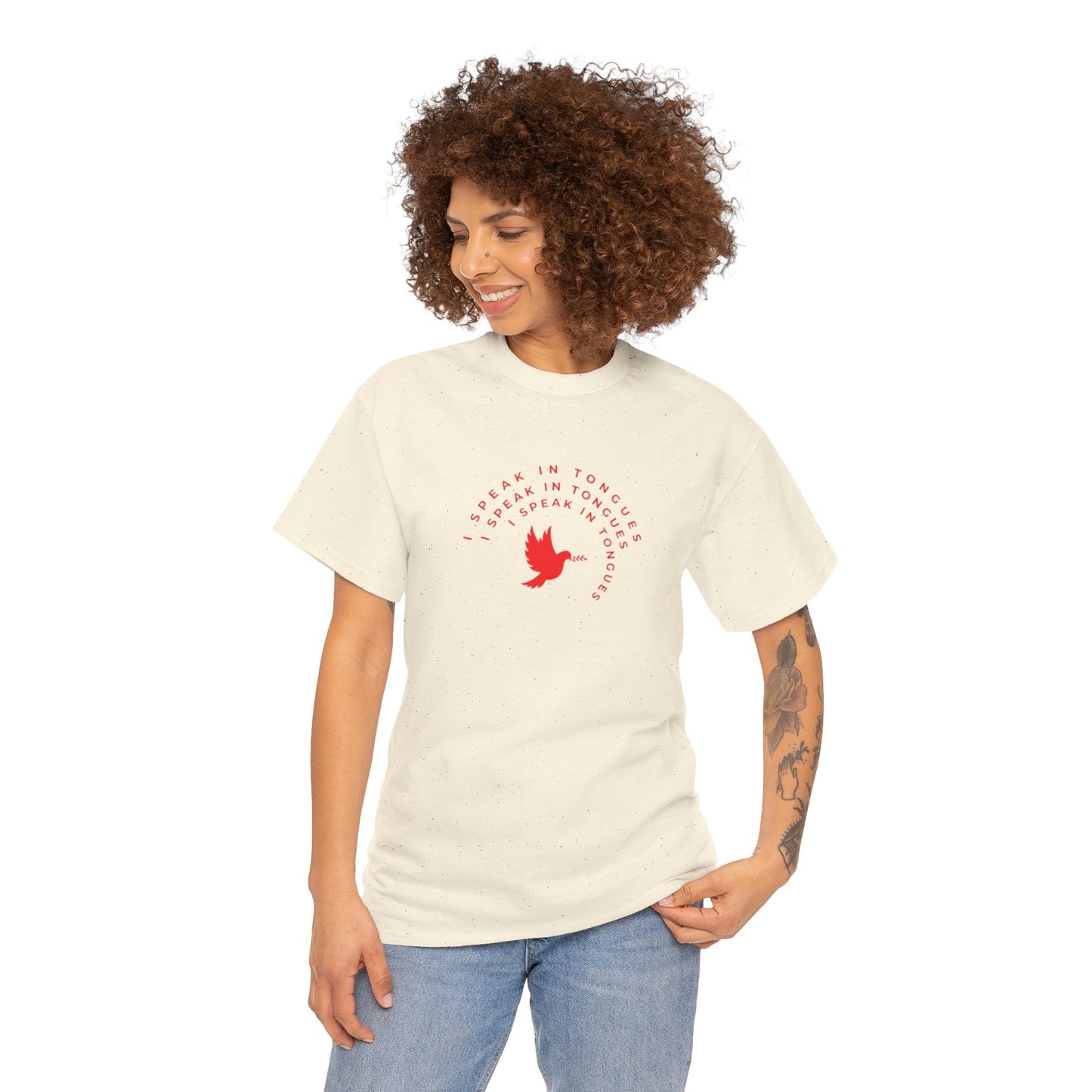 Speak In Tongues Red Dove Unisex Cotton T-Shirt