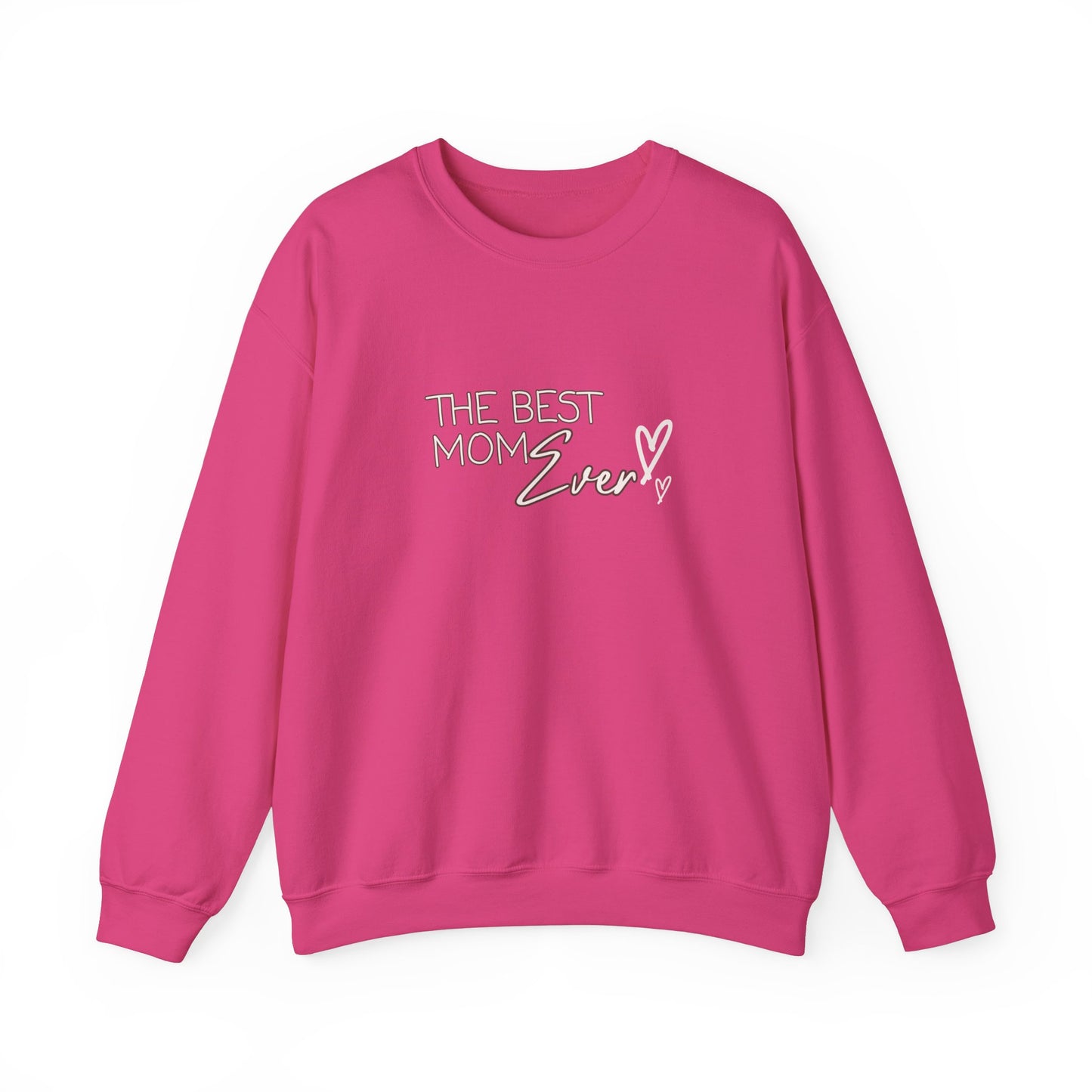 Best Mom Ever Hearts Heavy Blend™ Crewneck Sweatshirt