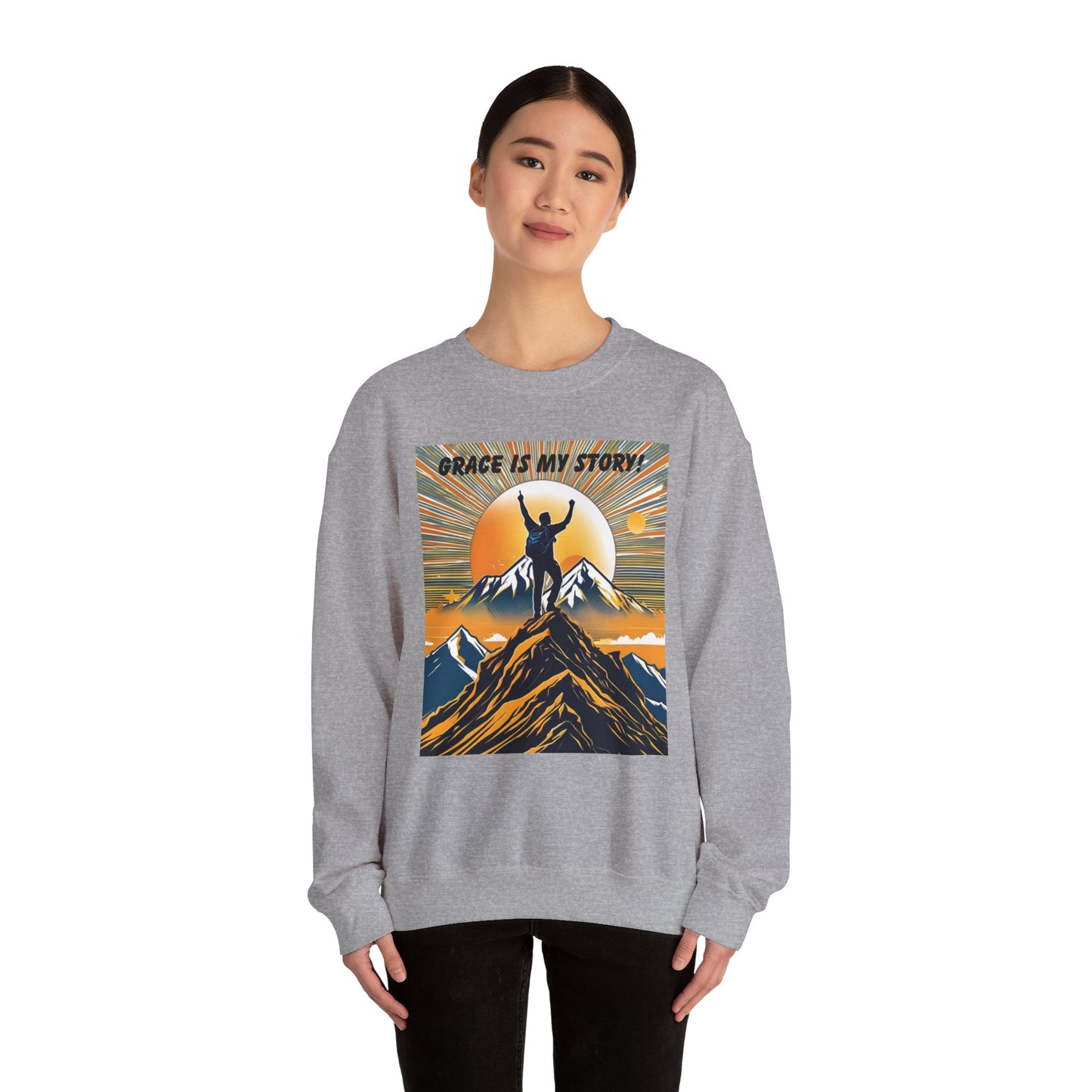 Grace Is My Story Unisex Crewneck Sweatshirt