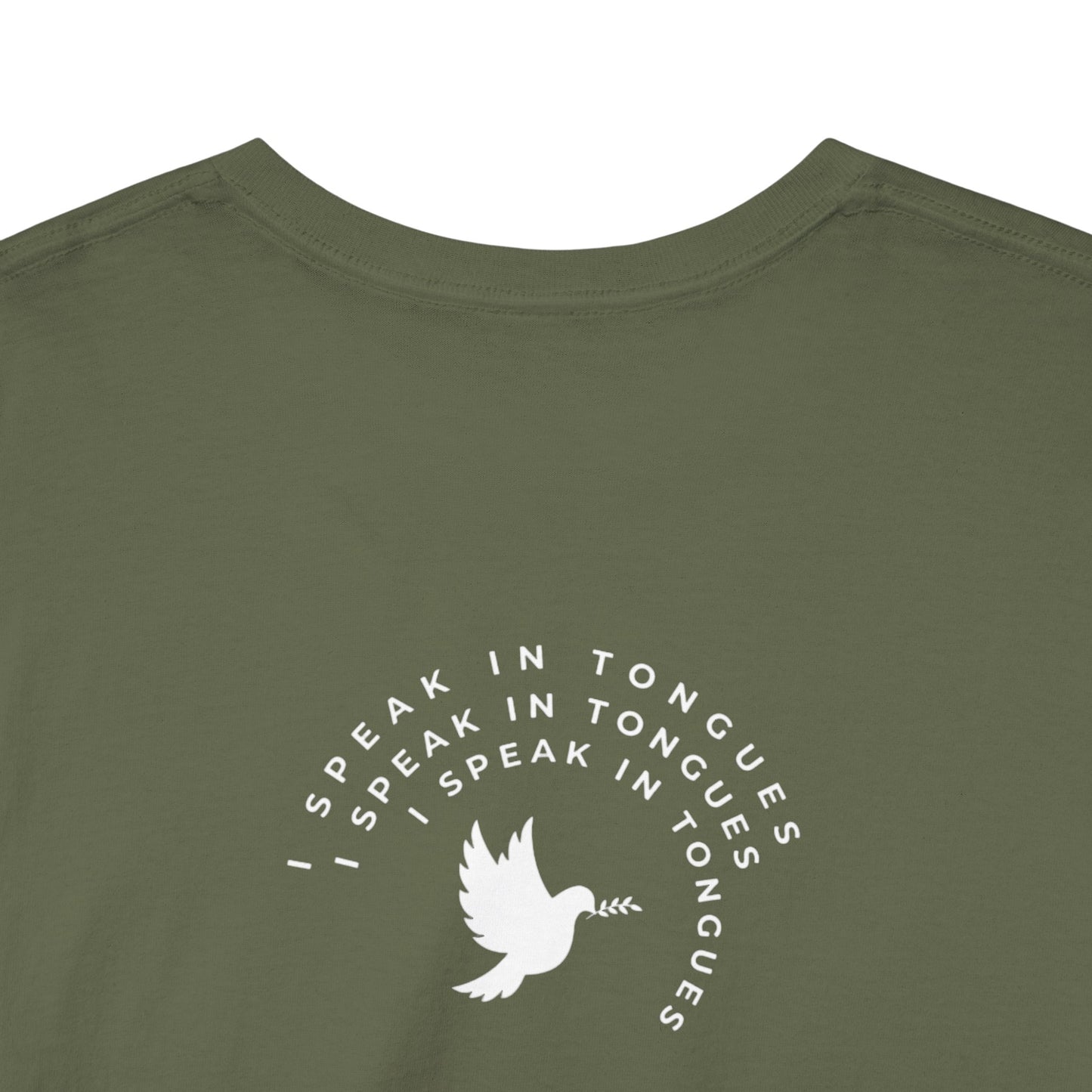 Speak In Tongues White Dove Unisex Cotton T-Shirt