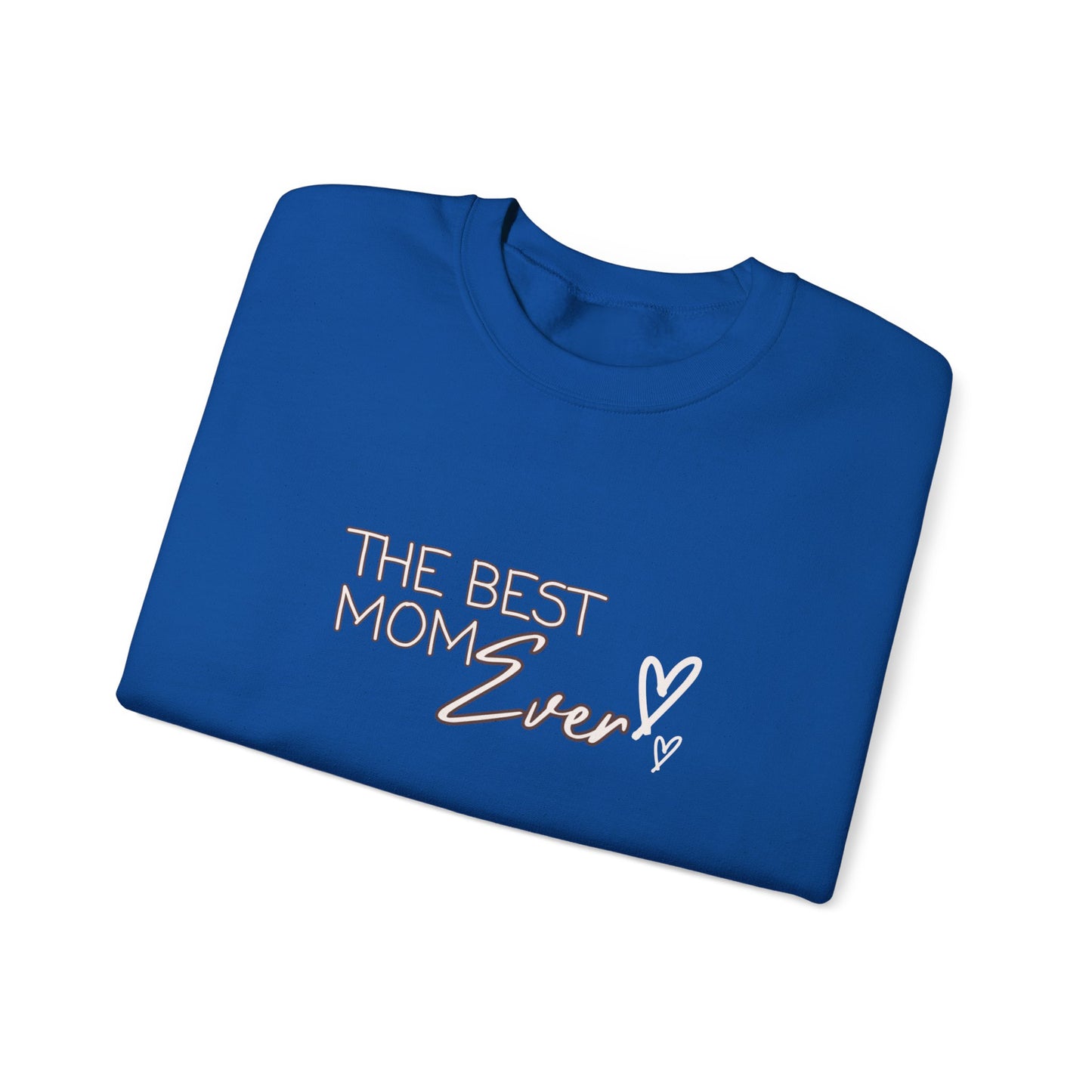 Best Mom Ever Hearts Heavy Blend™ Crewneck Sweatshirt