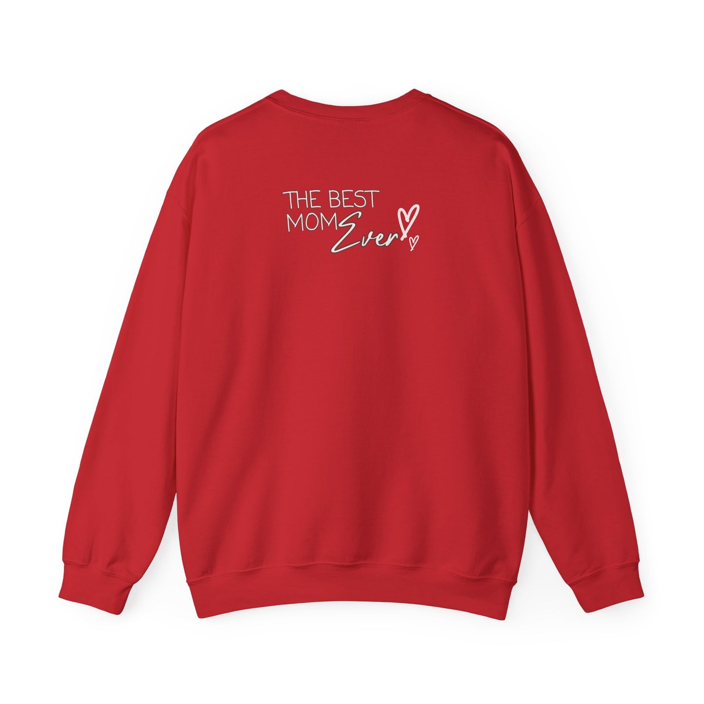 Best Mom Ever Hearts Heavy Blend™ Crewneck Sweatshirt
