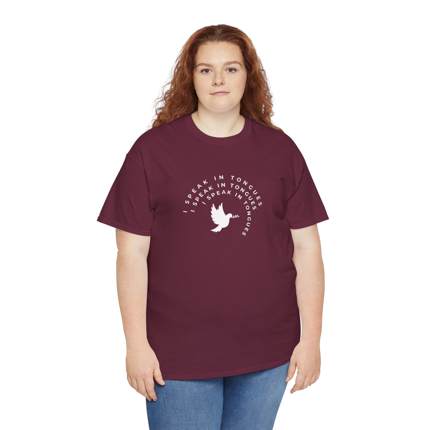 Speak In Tongues White Dove Unisex Cotton T-Shirt