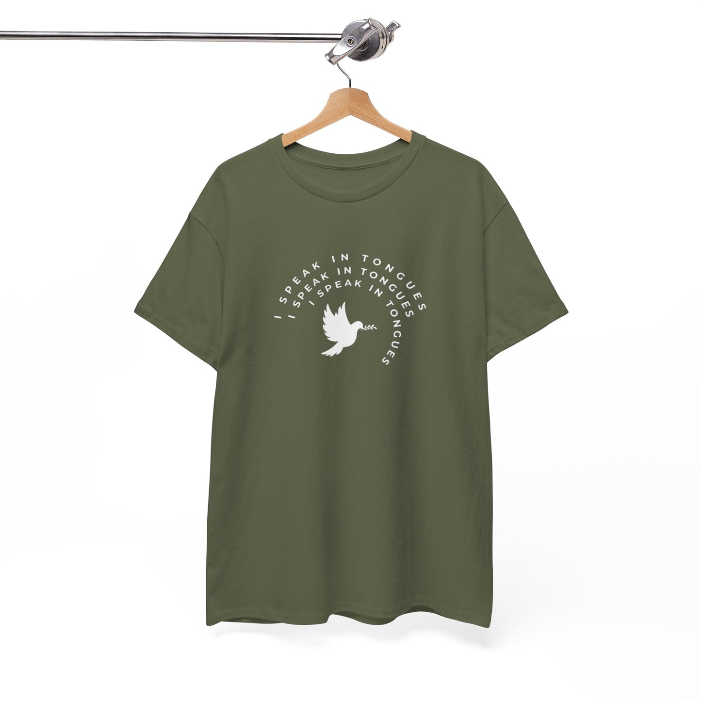Speak In Tongues White Dove Unisex Cotton T-Shirt