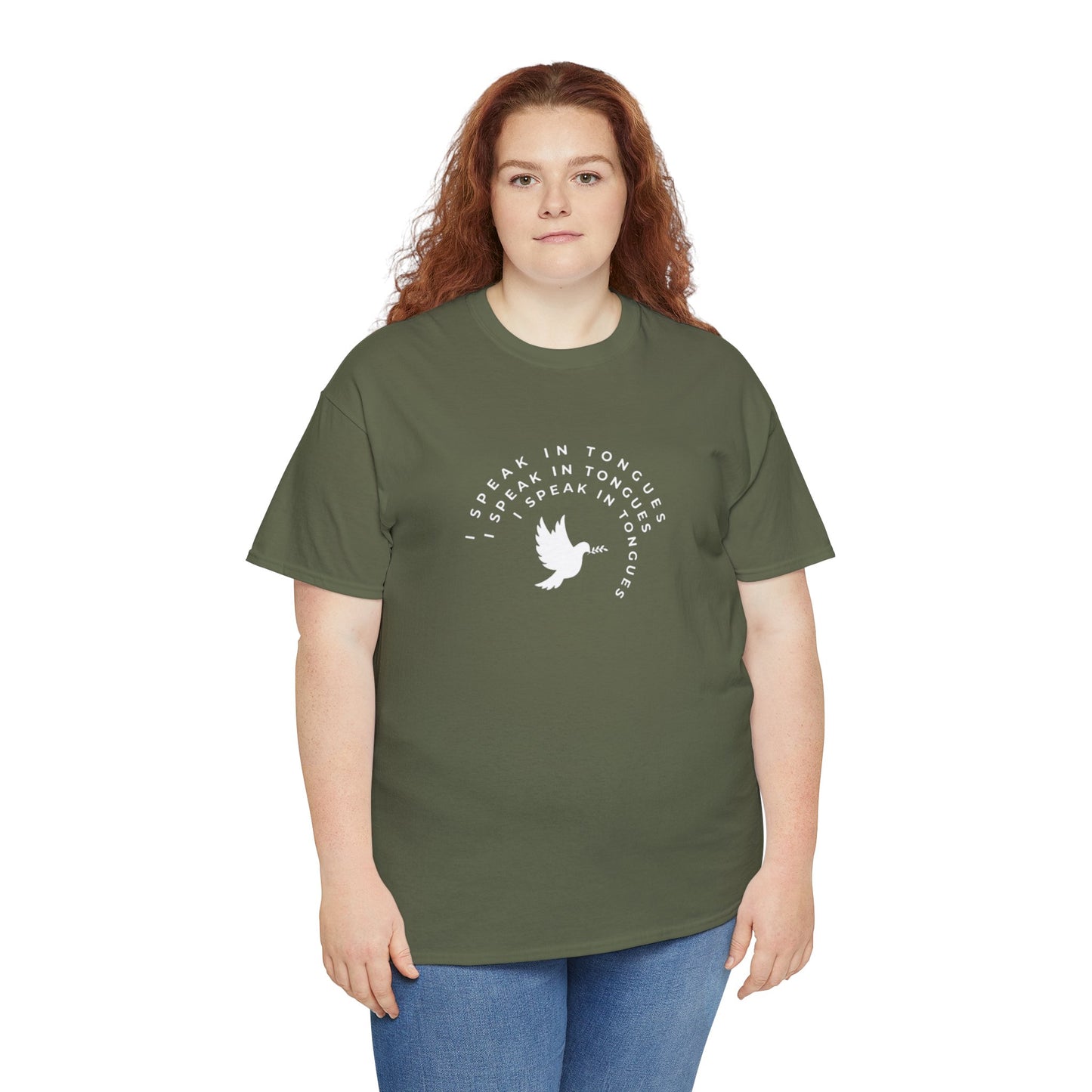Speak In Tongues White Dove Unisex Cotton T-Shirt