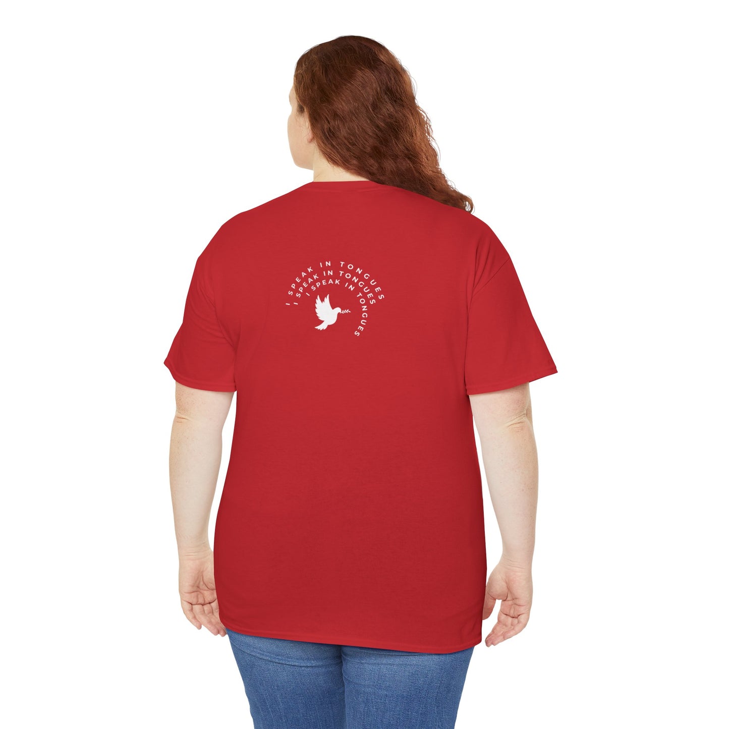 Speak In Tongues White Dove Unisex Cotton T-Shirt