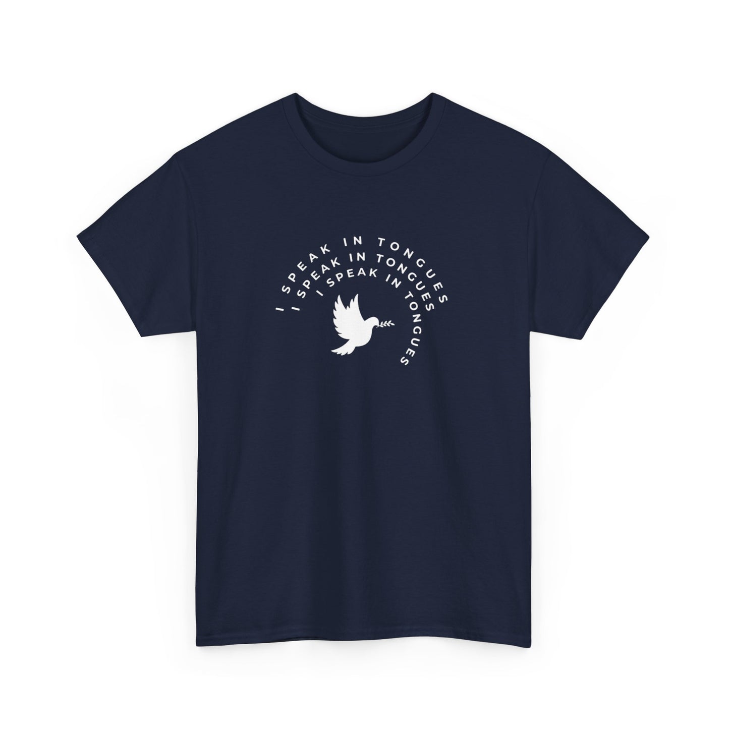 Speak In Tongues White Dove Unisex Cotton T-Shirt