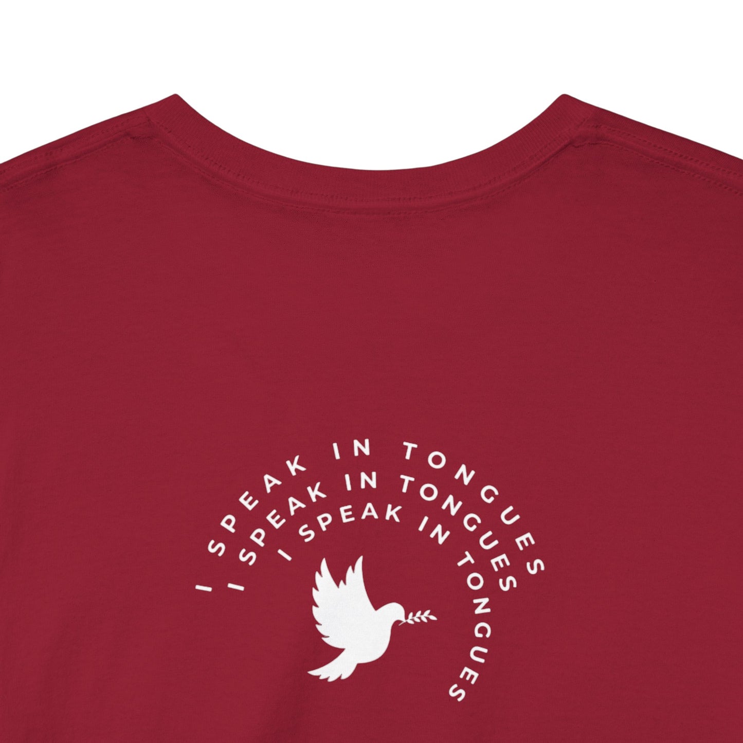 Speak In Tongues White Dove Unisex Cotton T-Shirt