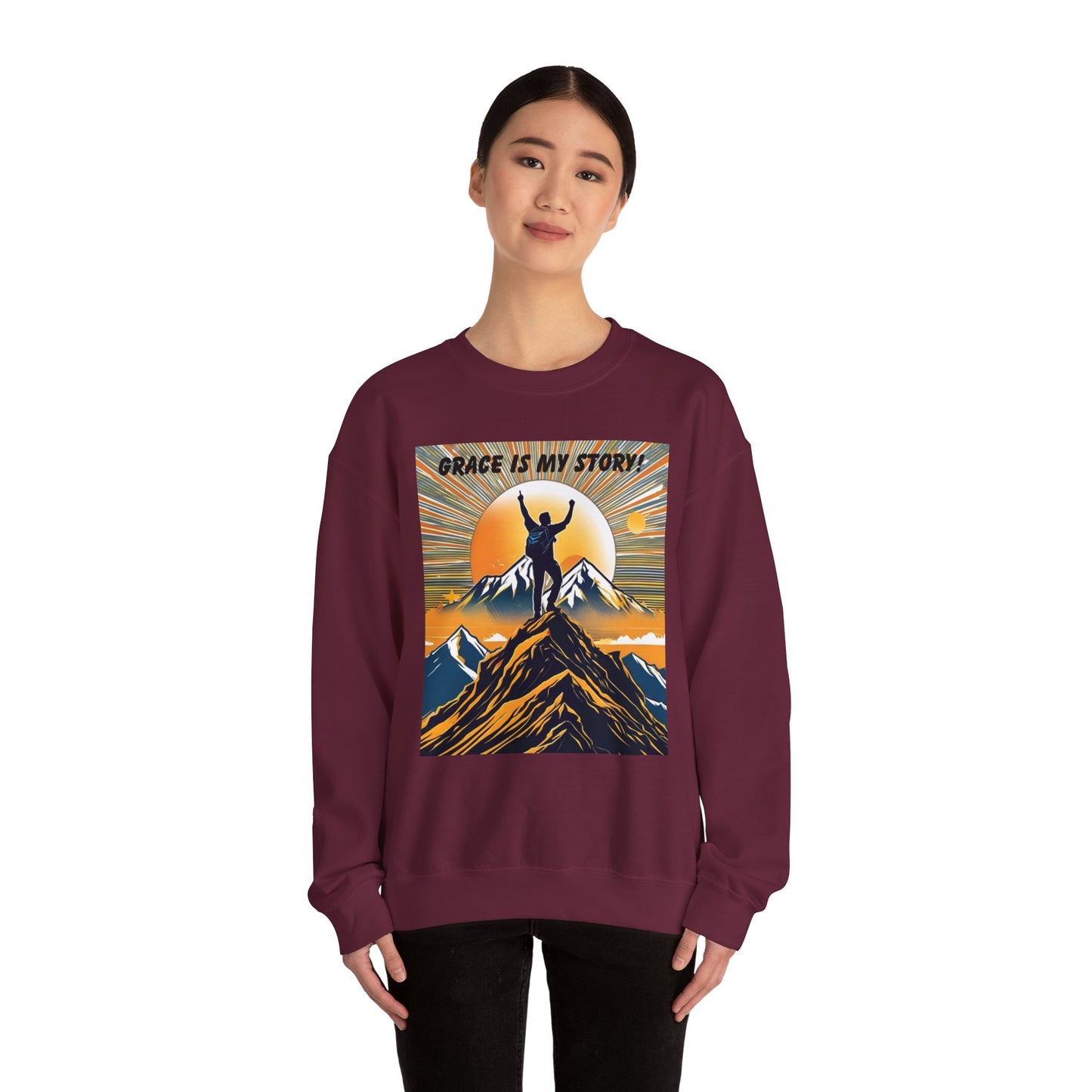 Grace Is My Story Unisex Crewneck Sweatshirt