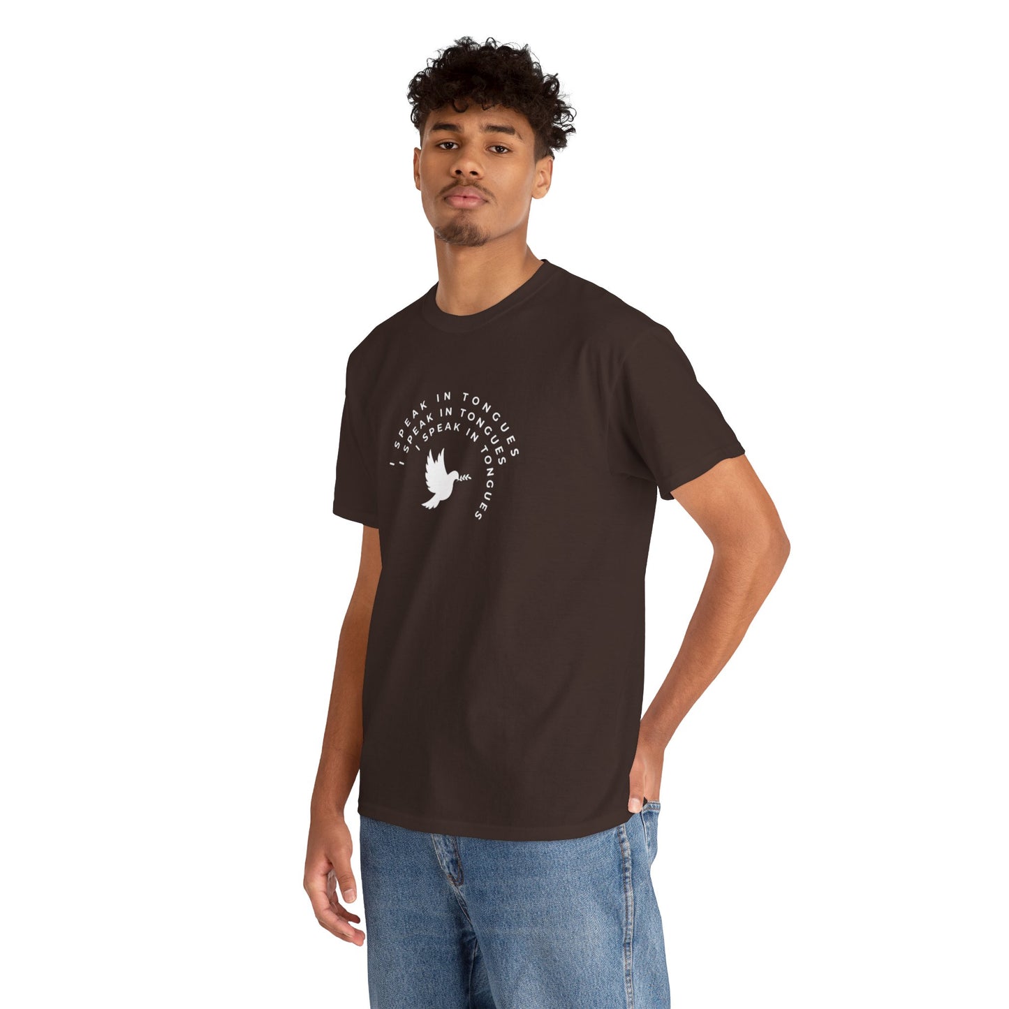 Speak In Tongues White Dove Unisex Cotton T-Shirt