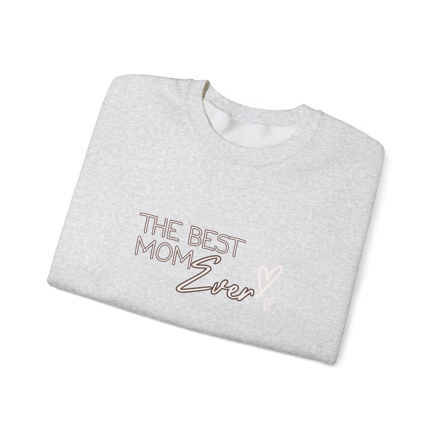 Best Mom Ever Hearts Heavy Blend™ Crewneck Sweatshirt
