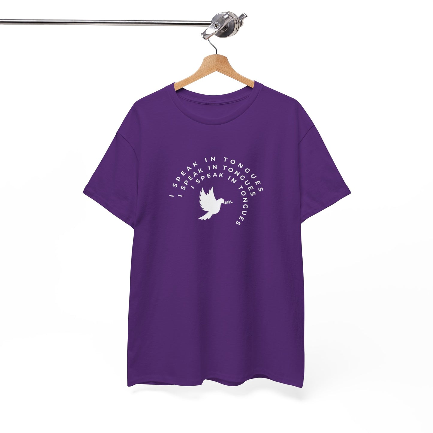 Speak In Tongues White Dove Unisex Cotton T-Shirt