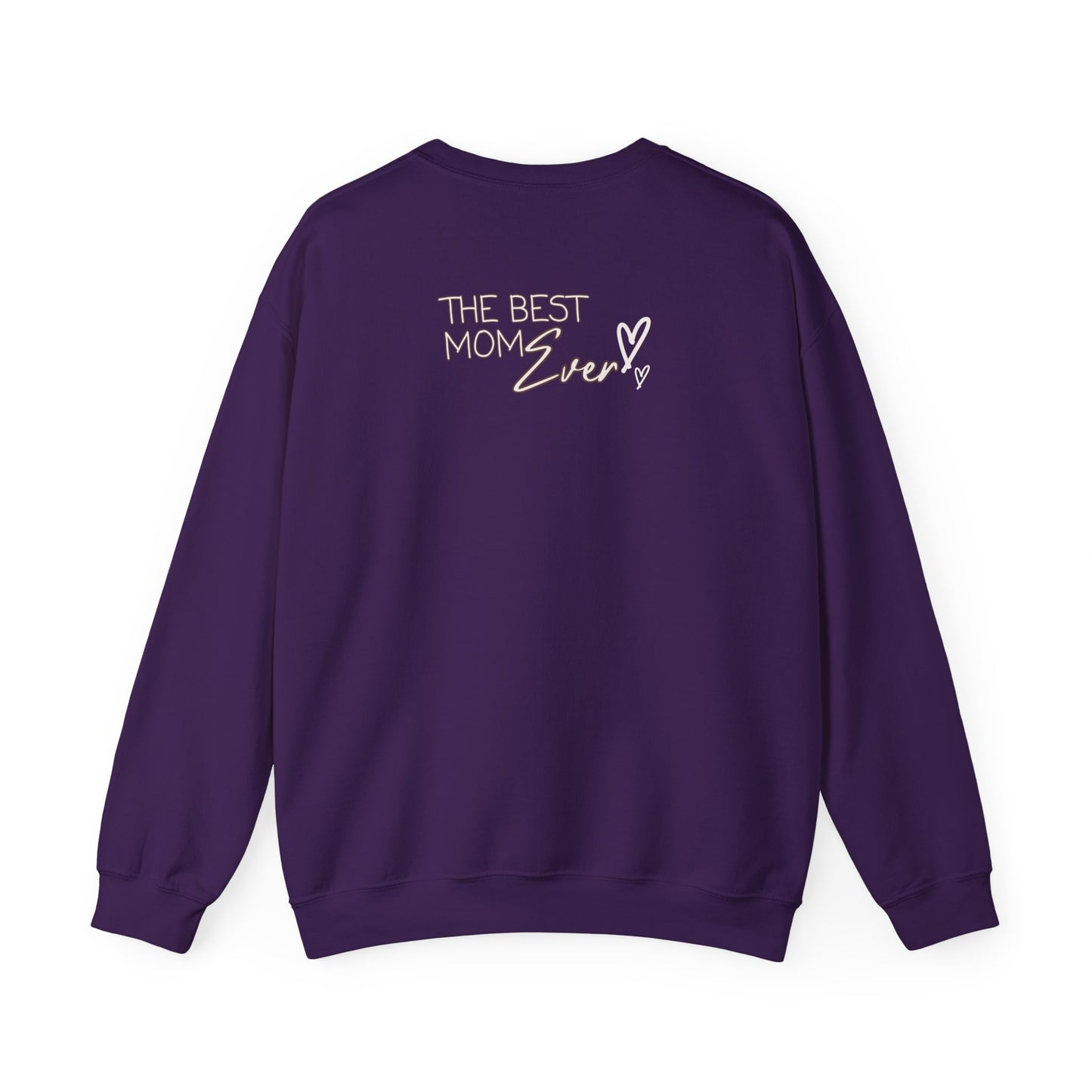 Best Mom Ever Hearts Heavy Blend™ Crewneck Sweatshirt